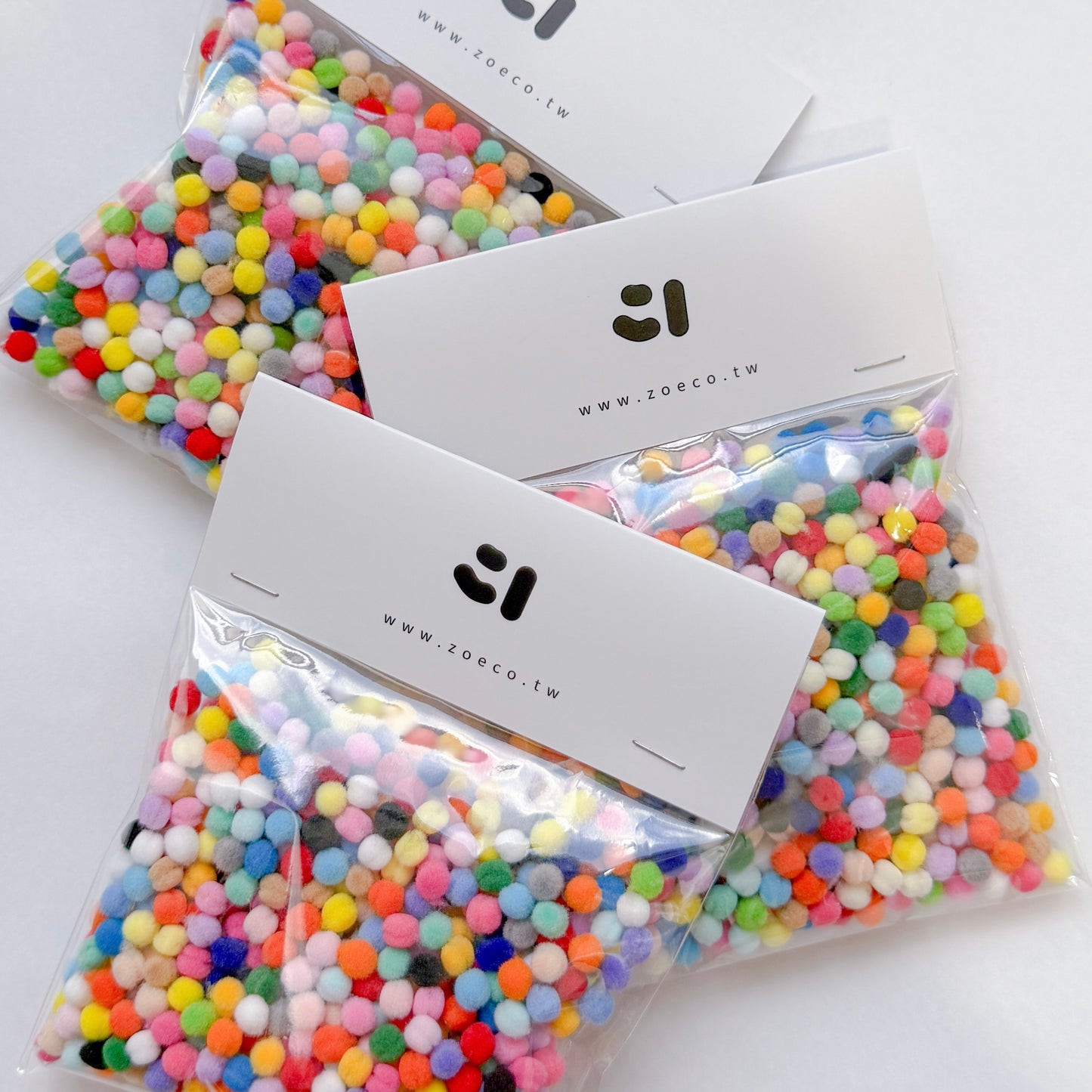 彩色0.5混色絨球